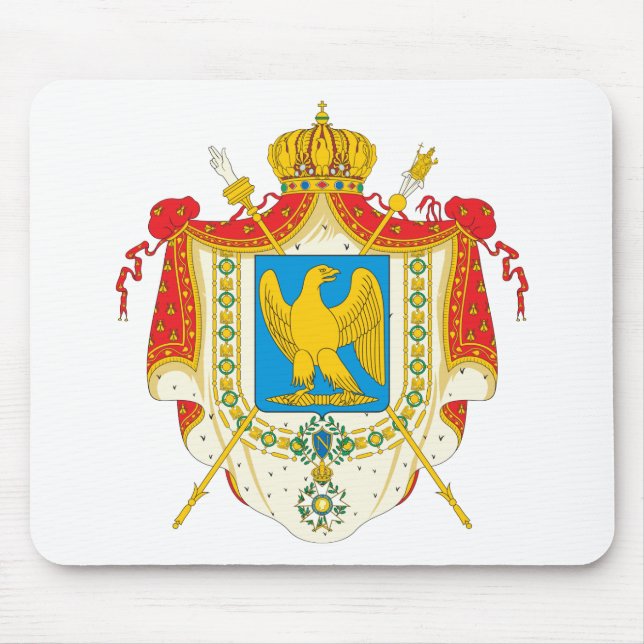 Första franska väldevapensköld (1804) musmatta (Framsidan)