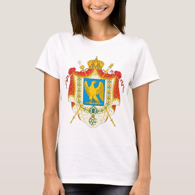 Första franska väldevapensköld (1804) t shirt (Framsida)