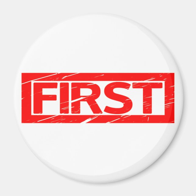 Första Frimärke Magnet (Framsidan)