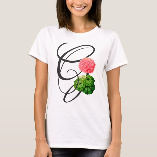 Första G, Vintage Geranium T-Shirt (Framsida)