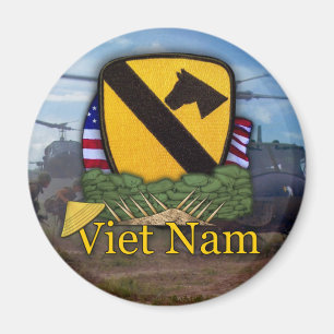 Första gången cavalry vietnam luft cav vets plåste magnet