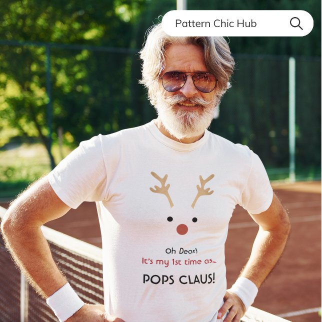 Första gången Claus White Modern Family Jul T Shirt (Skapare uppladdad)