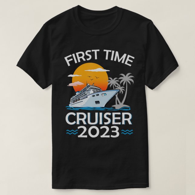Första gången Cruiser 2023 - 1st Cruise Vacation T Shirt (Design framsida)