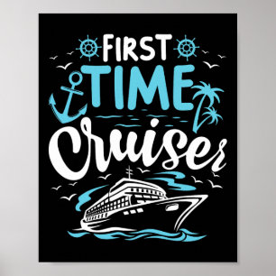 Första gången Cruiser First Cruiser Frakt Vacation Poster