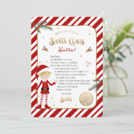 Första gången Elf ankommer Välkommen Brev