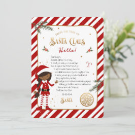 Första gången Elf ankommer Välkommen Brev