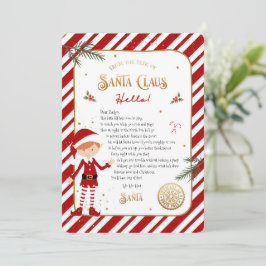 Första gången Elf ankommer Välkommen Brev