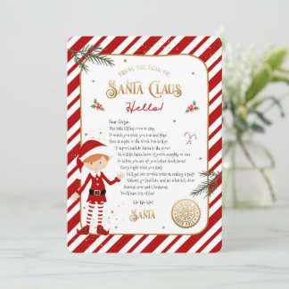 Första gången Elf ankommer Välkommen Brev