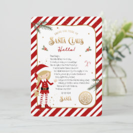 Första gången Elf ankommer Välkommen Brev