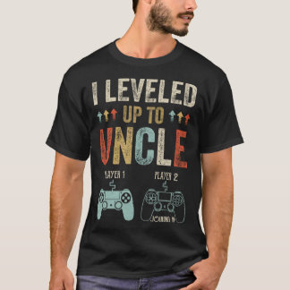 Första gången Farbror New First Fars dag Gaming fa T Shirt