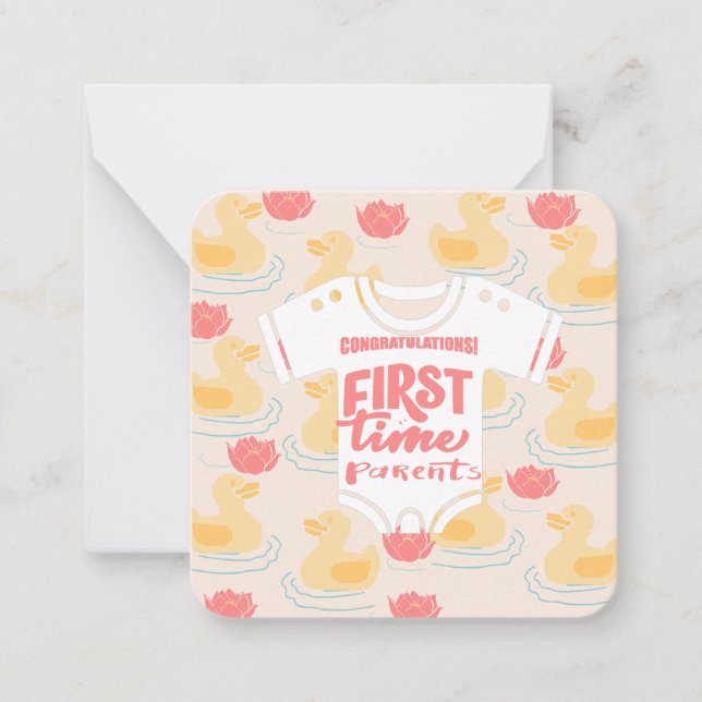 Första gången föräldrar: anteckningskort (Framsida)