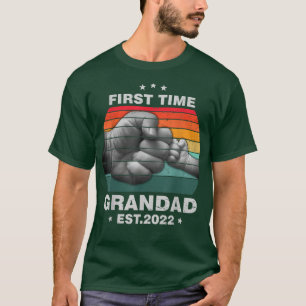 Första gången Grandad Est 2022 Manar Vintage Först T Shirt