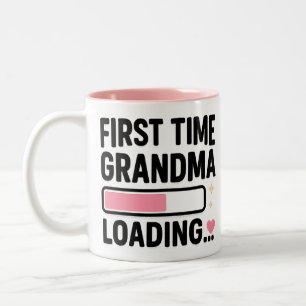 Första gången Grandma-last läses in Två-Tonad Mugg