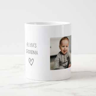 Första gången Grandma Photo Jumbo Mugg