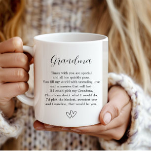Första gången Grandma Photo Mugg, New Grandma Gift Kaffemugg