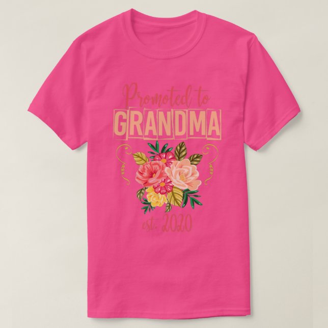Första gången Grandmor Future Grandma T Shirt (Design framsida)
