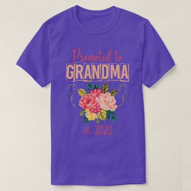 Första gången Grandmor Future Grandma T Shirt (Design framsida)