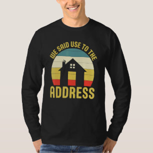 Första gången husägare par för flytt tillkännagiva t shirt
