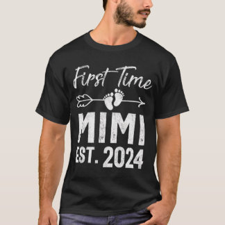 Första gången i Mimi 2024 Mors dag snart blir stor T Shirt