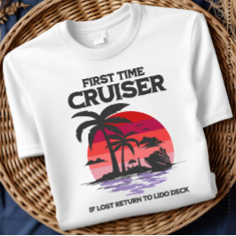 Första gången kryssare Om du är vilse Återvänd til T Shirt