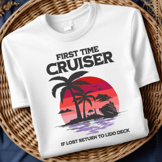 Första gången kryssare Om du är vilse Återvänd til T Shirt