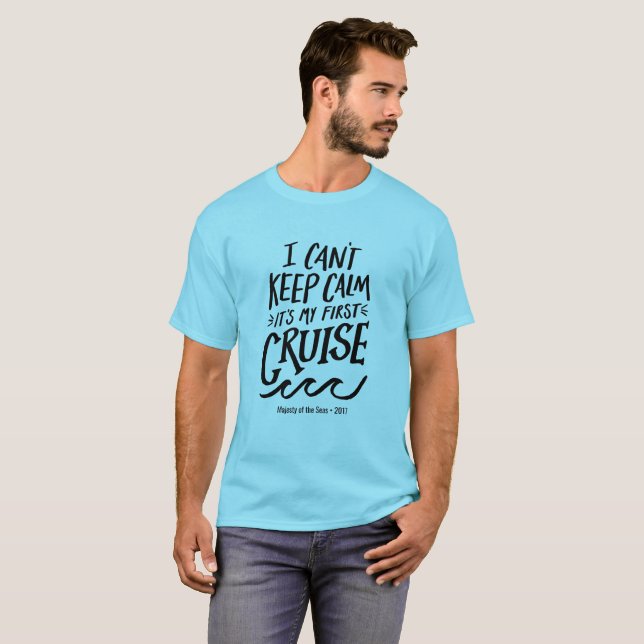 Första gången kryssaren transporterar t shirt (Hel framsida)