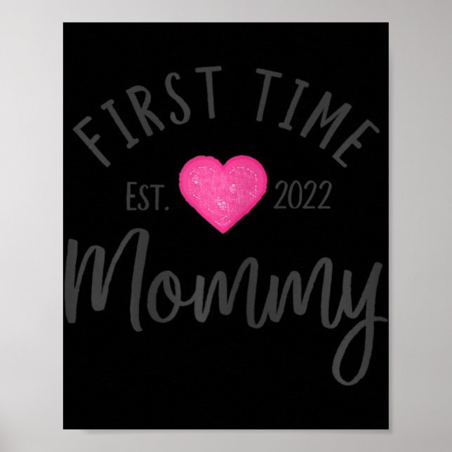 Första gången Mamma 2022 Framtiden för Cute Heart  Poster (Framsidan)