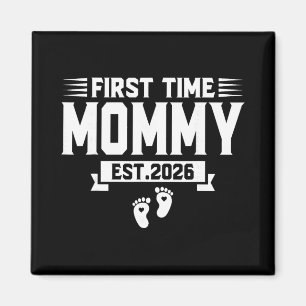 Första gången mamma Est 2026 Mamma Familj Snart Ma Magnet