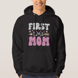 Första gången Mamma Glatta Moderskap Mors dag Hoodie
