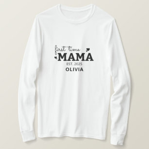 första gången mamma ny mamma mors dag-gåva t shirt