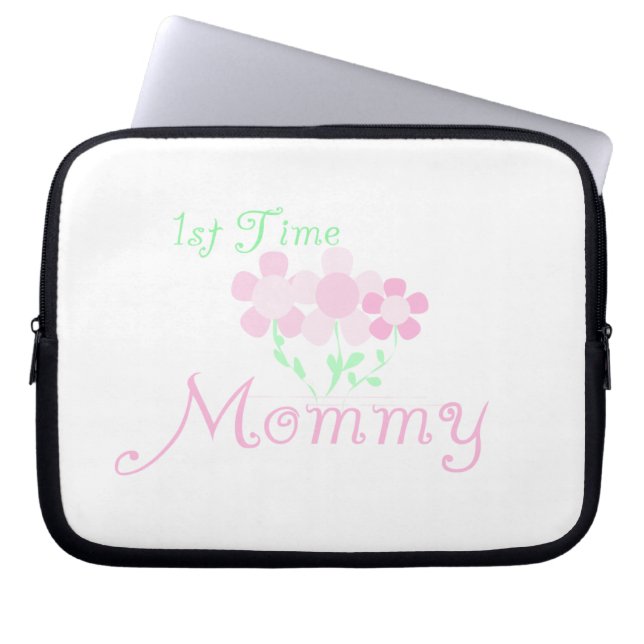 Första gången Mamma Rosa Flowers Gifts Laptop Sleeve (Framsidan)
