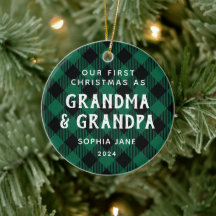 Första gången morföräldrarna jul, julklapp