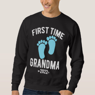Första gången mormor 2022 För mormor att bli befor Lång Ärmad Tröja