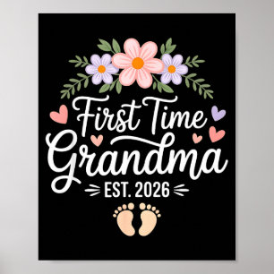Första gången mormor 2026 Befordrad till mormor ig Poster