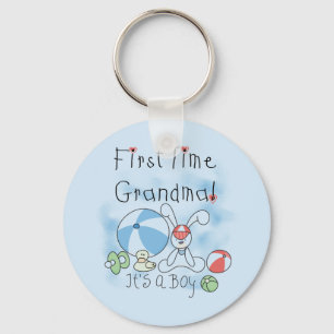 Första gången mormor från Boy Tshirts och Gifts Nyckelring