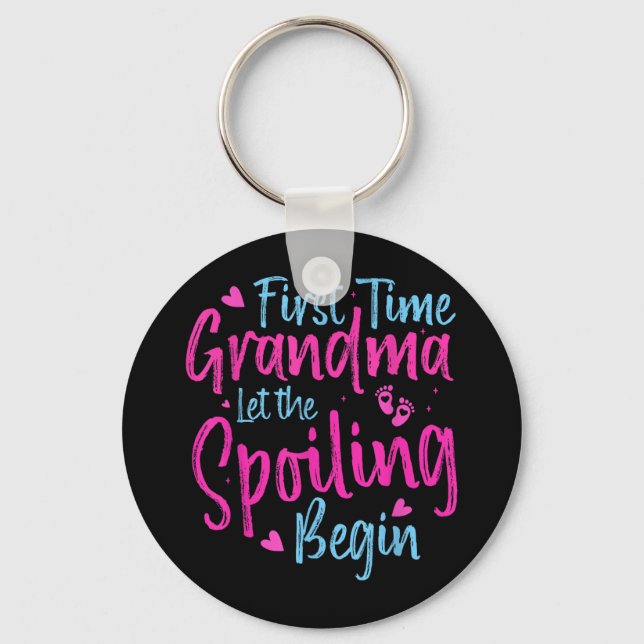 Första gången mormor lät utbrottet börja mormor nyckelring (Framsida)