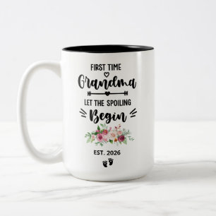 Första gången Mormor Mugg Personlig med Est År,