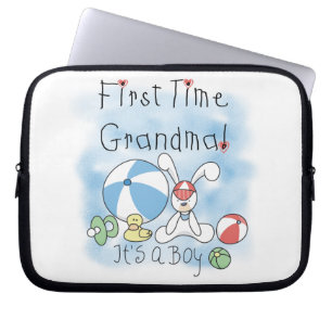 Första gången mormor på pojkgåvor laptop fodral