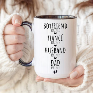 Första gången ny pappa ger ut från Gravid av fruko Mugg