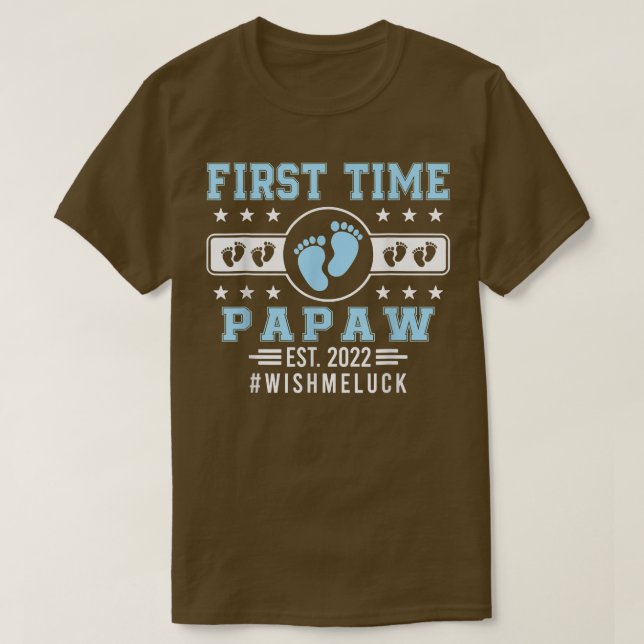 Första gången Papaw Est T Shirt (Design framsida)