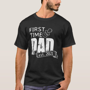 Första gången Pappa 2021 blev Far Surprise Pregnan T Shirt