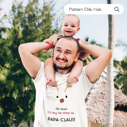 Första gången Pappa Claus White Modern Family Jjul T Shirt