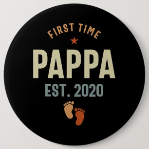 Första gången pappa Est 2020 pappa Gift Knapp