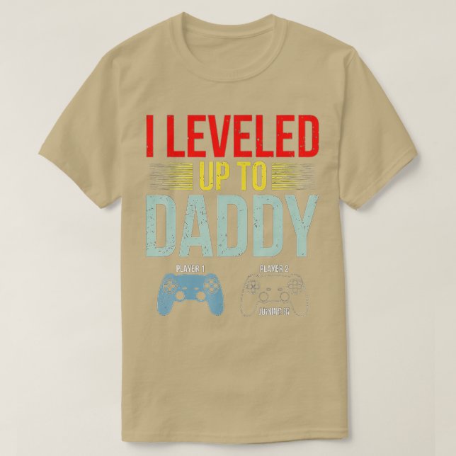 Första gången Pappa EST 2022 New First Far Gaming  T Shirt (Design framsida)