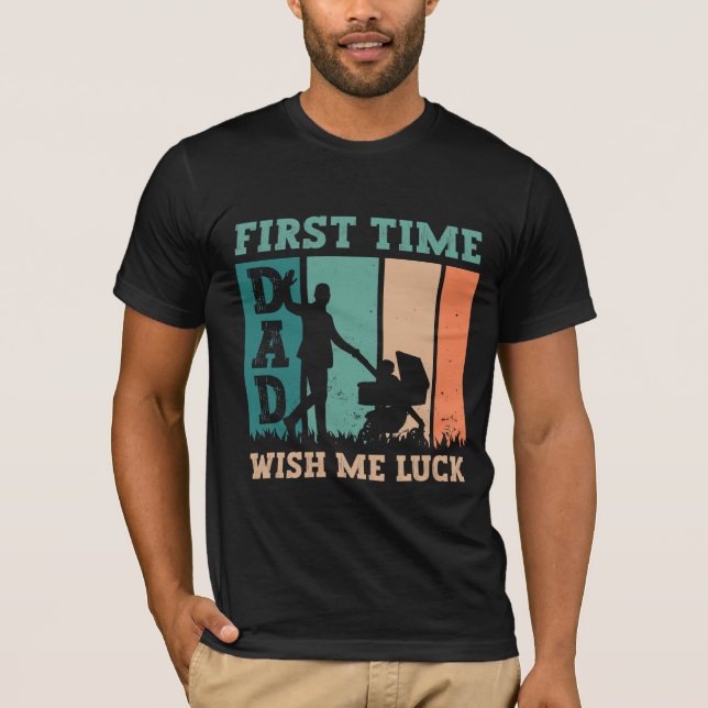 första gången pappa önskar mig tur pappa-gåva t shirt (Framsida)