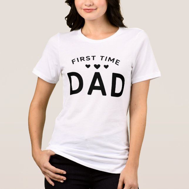Första gången Pappa T Shirt (Framsida)