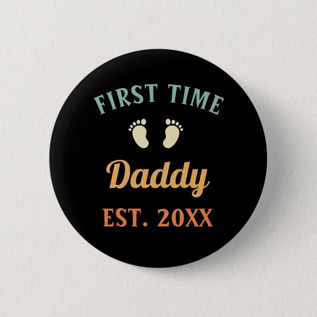 Första gången som pappa Fatherown Fars dag Knapp (Framsida)
