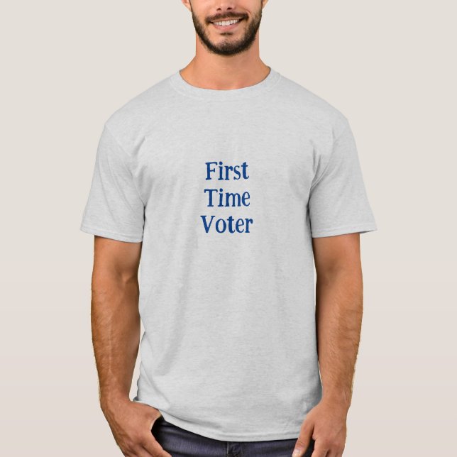 Första gången väljare t shirt (Framsida)