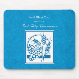 Första gemenskapen, vete, druvor, blå musmatta