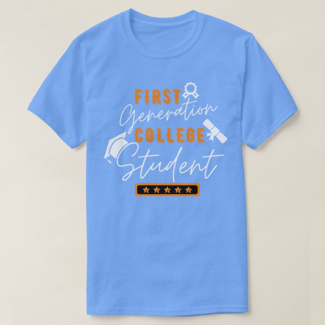 Första Generation-högskolan Student 1 T Shirt (Design framsida)